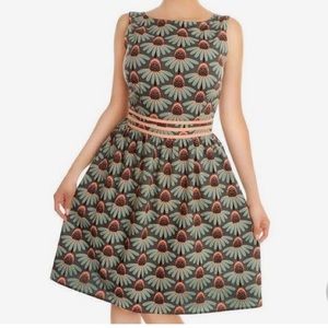 Retrolicious Cone flower Dress - M